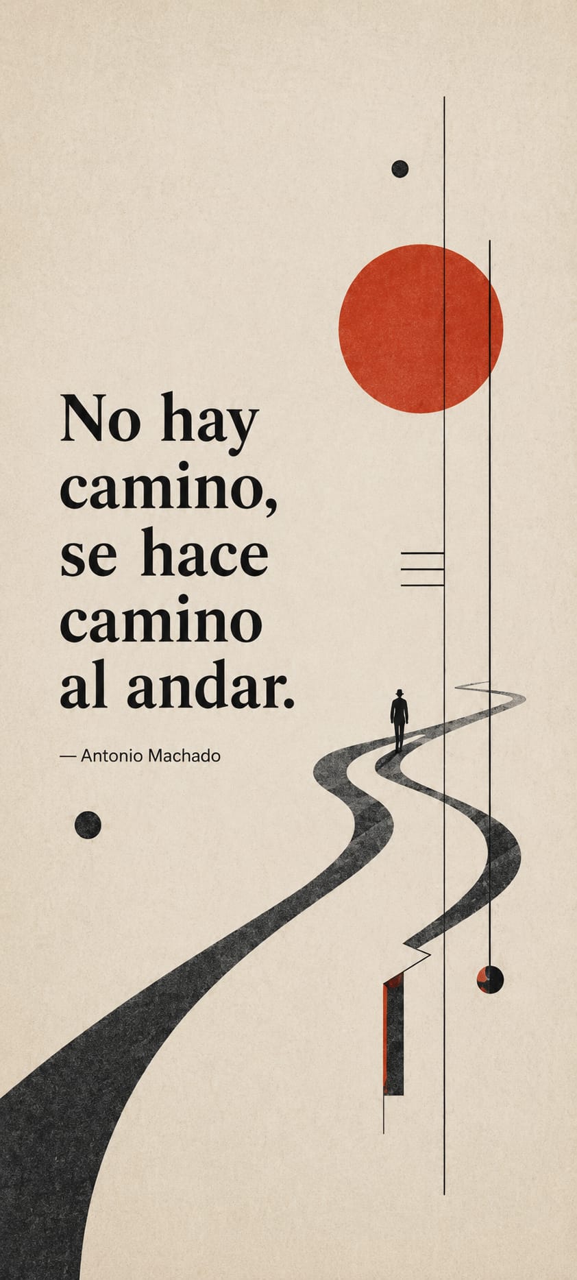No hay camino: cartel visual